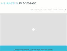 Tablet Screenshot of linnerudstorage.com